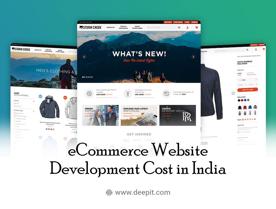 How much does eCommerce website development cost in India?